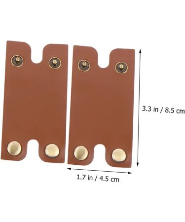 Plafope Leather Razor Storage Case - 2-Piece Protective Shell for Smooth Razor | Durable Brown 8.5x4.5cm - Buy Online on SooperMarket.com