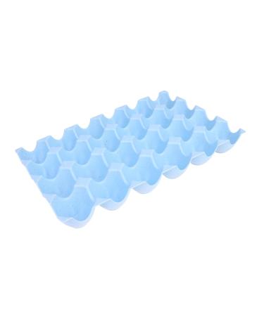 OSALADI Box Egg Tray Carrier Deviled Egg Holder Flat Top Egg Tray Egg Cartons Egg Container Egg Rack Wheat Blue 29*19CM