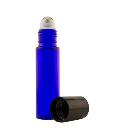 GreenHealth 10ml Glass Roll-On Bottles with Stainless Steel Roller (Pack of 6) + 5ml Peppermint Oil - Premium Quality for Essential Oils | International Shipping Available - Buy Online on SooperMarket.com
