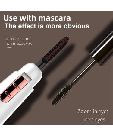 Mini Professional Heated Eyelash Curler - Portable Battery-Powered Electric Makeup Tool for Beautiful Lashes - Buy Online on SooperMarket.com