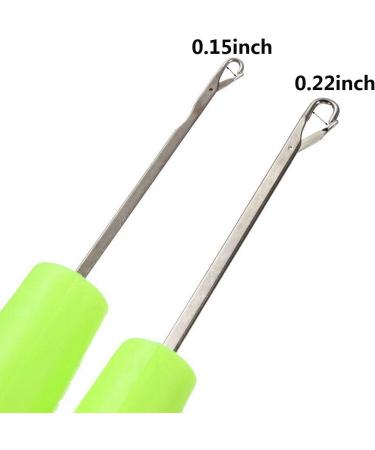 2Pcs Latch Hook Crochet Needle Set for Micro Braids, Hair Extensions & Carpets - Buy Online on SooperMarket.com