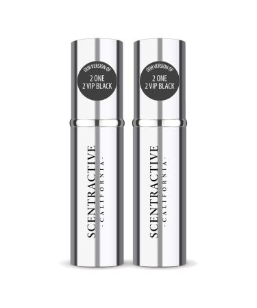 CA Perfume Impression of Carolina H. 2One 2VIP Black For Men Replica Version Fragrance Dupes Concentrated Long Lasting Eau de Parfum Spray Refillable Atomizer Bottle 0.17 Fl Oz/5ml-X2 CAROLINA H. 2 ONE 2 VIP BLACK IMPRESSION 0.34 Fl Oz (Pack of 1)