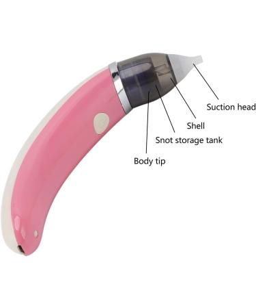 Baby Nasal Aspirator & Earwax Removal Tool - 5 Gears Nose Snot Sucker for Home (Pink) - Buy Online on SooperMarket.com