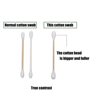 Organic Bamboo Cotton Swabs XL - 252pcs | Biodegradable & Dust-Free - Buy Online on SooperMarket.com