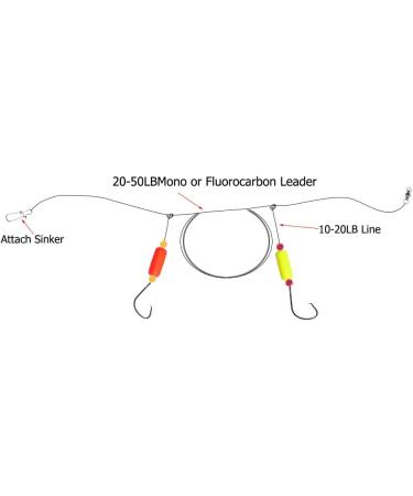 Dr.Fish 200PCs Pompano Rig Making Kit | Surf Fishing Rig Accessories | Saltwater Bottom Rig Parts with Circle Hooks, Beads, Swivels, and Snaps - Buy Online on SooperMarket.com
