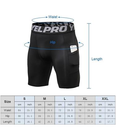 Lixada Men's Performance Sports Baselayer Shorts - Cool Dry Tights for Active Workouts - Large Black & Black Camouflage & Green Camouflage - Buy Online on SooperMarket.com