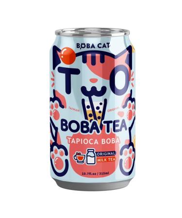 Boba Cat Taiwanese Tapioca Boba Instant Bubble Milk Tea Canned Drinks 315ml (Original Flavour)