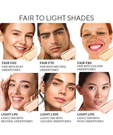 Mirabella Invincible HD Liquid Foundation - Anti-Aging Full Coverage Makeup for All Skin Types (Light L110) - Moisturizing & Lightweight Face Foundation - Buy Online on SooperMarket.com