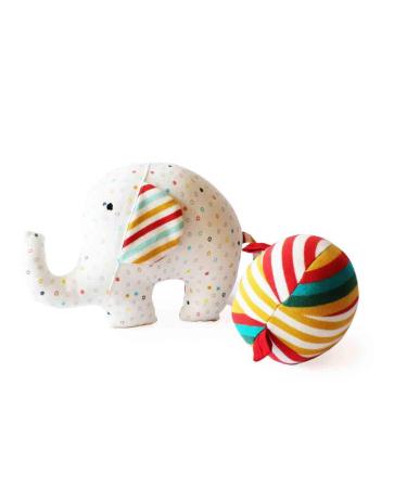 Shumee Bunny Penguin Teether, Elephant Plush Toy & Ball Sensory Set for Babies - Buy Online on SooperMarket.com