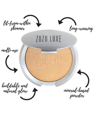ZUZU LUXE Mineral Highlighter Powder - Natural Glow, Paraben-Free, Vegan - 0.32 oz - Buy Online on SooperMarket.com