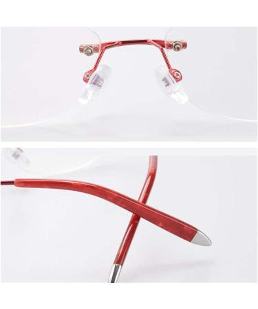 Ranara Glasses End Spikes Replacement - Metal Carved Flower Glasses Legs & Accessories - Red Replacement Arms for Borderless 1-Hole Glasses - Buy Online on SooperMarket.com