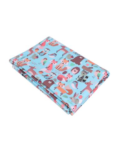 KOGITI Waterproof PUL Fabric Tablecloths for Rectangle Round Tables Urine Pad Baby Diaper Bag Breast Pad Cover Washable Cloth Napkins (78.7 Inch) (W3)