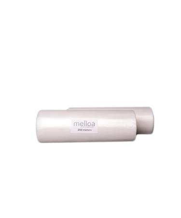 Melloa refill foil for diaper pail compatible with Tommy Tipee: Sangenic Tec Simplee Twist & Click for refill cassettes (white 400m) 200 pieces (2 pack) without paper tube