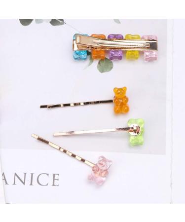 caralin Candy Color Cartoon Panda Bear Hair Clips Mixed Gummy Bear Barrette Candy Hairpins Hair Accss for Family Gathering As Pic Shows - Buy Online on SooperMarket.com