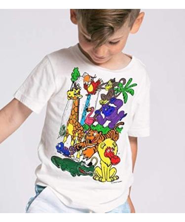 Splat Planet Color in Zoo T-Shirt | 10 Non-Toxic Washable Magic Pens | White 7-8 Years - Buy Online on SooperMarket.com