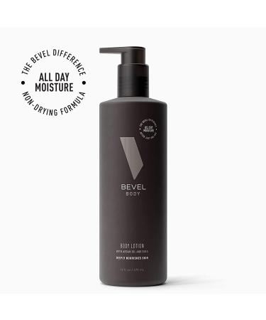 Bevel Men's All Day Nourishing Body Lotion - 16 Oz with Shea Butter, Argan Oil, Vitamin B3, and E - Buy Online on SooperMarket.com