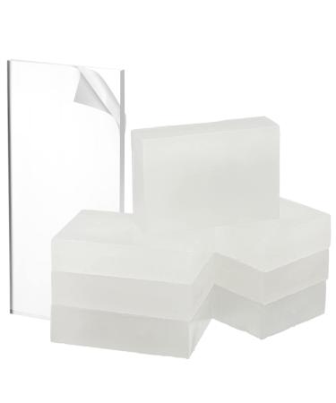 Tondiamo All Temp Snowboard Wax Snow Block with Acrylic Snowboard Wax Scraper 500g Ski Wax Bar Snow Board Wax White Snowboarding Wax Downhill Ski Tuning Kit Snowboard Accessories