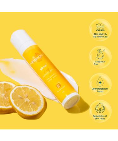 Glow+ Dewy Face Sunscreen SPF 50+ | Blue Light Protection | No White Cast | Brightening with Papaya & Vitamin C | 1.76 Oz 1 Pack - Buy Online on SooperMarket.com