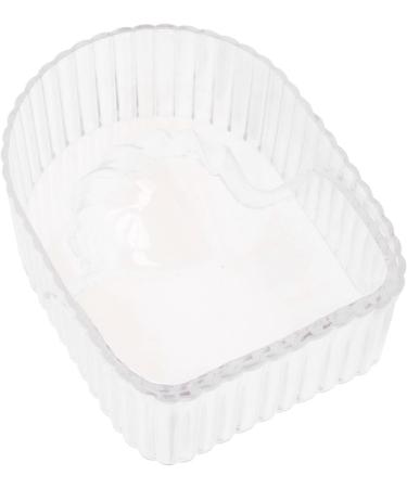 Acrylic Soften Dead Skin Clean Nail Manicure Wash Soaker Tray Nail Art Hand Wash Remover Soak Bowl Hand Soaking Bowl for Beauty Salon (Transparent) - Buy Online on SooperMarket.com