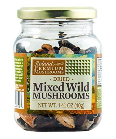 Roland Foods Premium Dried Porcini Mushrooms, Specialty Imported Food, 1.41-Ounce Jar