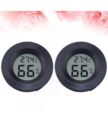 POPETPOP 4 pcs humidity gauge bearded dragon tank accessories humidity monitor gecko tank accessories indoor temperature gauge digital humidity meter Temperature and humidity meter crawl mediumx2pcs Blackx2pcs - Buy Online on SooperMarket.com
