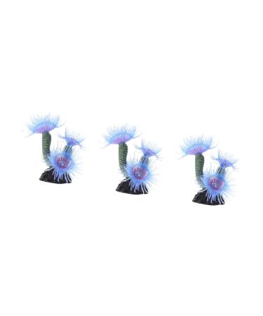 BCOATH 3 Pcs Resin Soft Coral Artificial Plants Resin Coral Underwater Landscaping Decor Imitation Coral 5X8CMx3pcs As Shownx3pcs