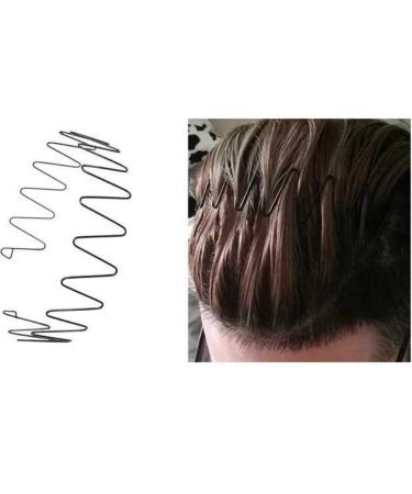 5-Piece Wave Style Metal Hair Bands for Men & Women - Flexible Slipproof Black Headbands - Buy Online on SooperMarket.com