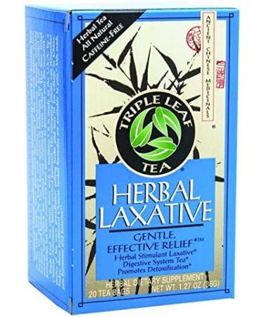 Triple Leaf Tea Herbal Laxative - 20 Tea Bags for Digestive Health | 1.4 oz - Buy Online on SooperMarket.com