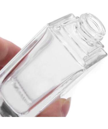 minkissy 3pcs Empty Glass Pump Bottles Square Cosmetic Bottles Refillable Makeup Dispensers for Foundation Lotion Cream 30ml (Black Cap) - Buy Online on SooperMarket.com