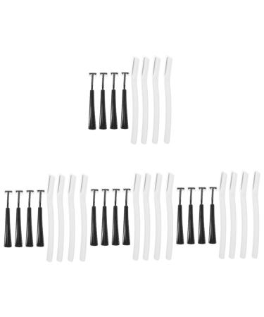 Balacoo 16 Sets Portable Eyebrow Trimmer Eyebrow Razor Eyebrow Detailing Tool Razor Blades for Men Shavers for Men Tinkle Shaver Brow Razors for Women Eyebrow Trimming Tool Face Razor Man 15.5x0.9cm