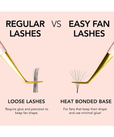 Buy KIARA SKY LASH Premium Cashmere Easy Fan Lash Extensions - Soft Semi-Matte Finish | Professional Use | Black C-0.05 14MM - Buy Online on SooperMarket.com