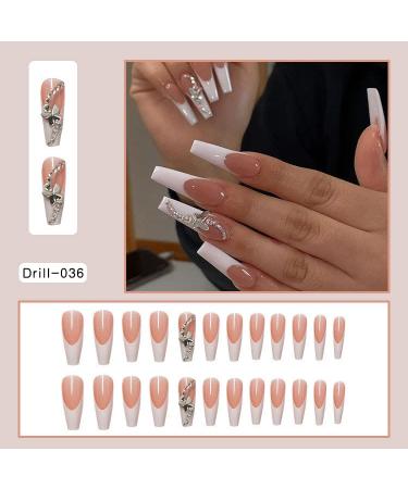 Buy WOOXDYUK 24 Matte Fake Nails - Full Cover Press On Acrylic Nail Art for Women & Girls - Perfect for Parties & DIY Manicure - Buy Online on SooperMarket.com