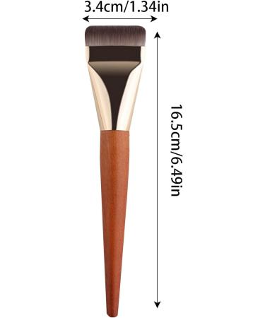Jomewory Blending Brush for Makeup Wooden Handle Liquid Foundation Brush Face Makeup Tool Professional Contour Brush for Liquid Cream Powder Blending Buffing - Buy Online on SooperMarket.com