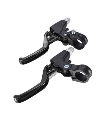 Bicycle Brake Levers 2pcs Anti-Skid Mountain Bike Brake Handles 4 Finger 2.2cm Diameter for Most Bicycle, Road Bike, MTB, BMX, Cycling (Aluminum Alloy, Non-Slip)