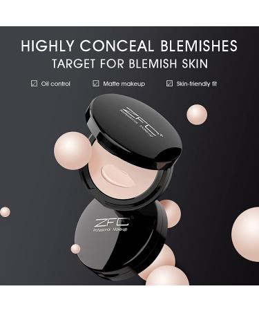 ZFC Foundation Makeup Cream Medium-to-Full Coverage Foundation Concealer Long Lasting Waterproof Up to 12HR Hybrid Setting Powder Matte Finish 0.67 oz 1 Count (Natural) Natural--A03 - Buy Online on SooperMarket.com