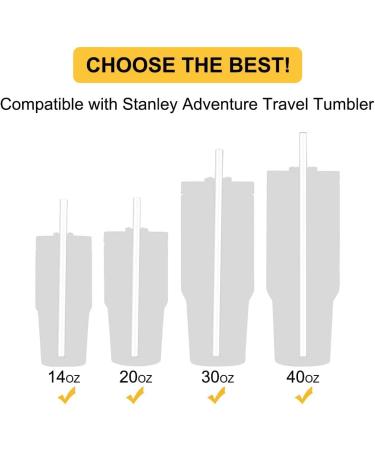 MLKSI 6 Pack Replacement Straws for Stanley 40 oz Tumbler - Reusable Plastic Straws with Cleaning Brush for Stanley Cup and Water Jug - Buy Online on SooperMarket.com