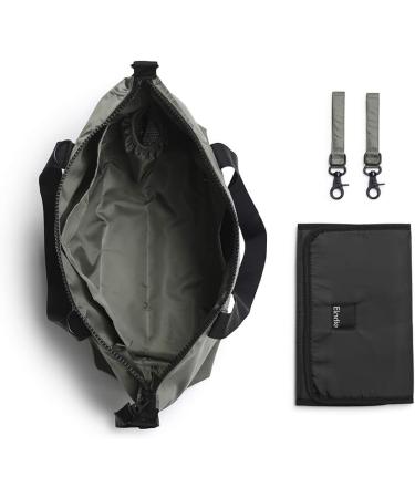Elodie Details Soft Shell Changing Bag in Rebel Green - Tote Nappy Bag with Stroller Strap and Changing Mat - Buy Online on SooperMarket.com