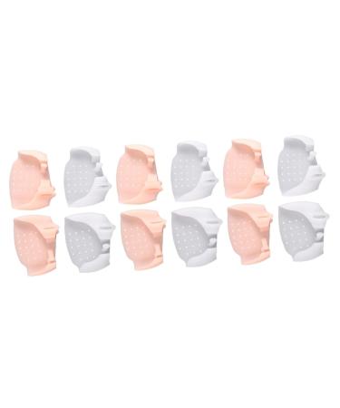 Healeved Bunion Cushions 6 Pairs Bunion Spacer Bunion Toe Stretcher Bunion Guard Bunion Toe Spacer Bunions Thumb Straighteners Splitter Front Pad Gasket Forefoot Pad Care Bunion Pads 8.5X5.5cmx3pcs Assorted Colorx3pcs