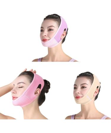 Double Chin Reducer V Line Facial Bandage Adjustable V Shaped Face Mask Soft Chin Strap for Women Chin Tightening and Lifting(Skin Color) - Buy Online on SooperMarket.com