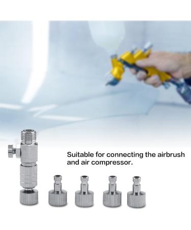 Yolispa Disconnect Adapter Airbrush Horse Quick Connecter Set 1/8'' Fittings Part with 4 Fittings2 Disconnect Adapter Brush Fitting Airbrush Horse Brush Fitting Set Brush Fitting Disconnect Adapt - Buy Online on SooperMarket.com