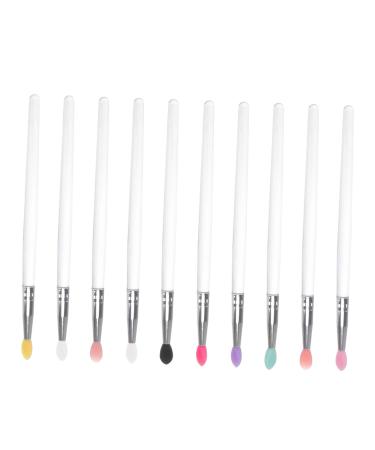 PLAFOPE 10pcs Eye Shadow Brush Eye Smudge Brush Cleaning Lip Brush Makeup Brush Facial Tools