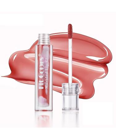 Plumping Lip Oil Hydrating Lip Gloss Tinted Lip Balm Lip Care Lip Glaze Glossy Finish Lip Glow Oil Lip Shine Primer Lip Tint Long Lasting Nourishing Moisturizing Anti Drying (#04)