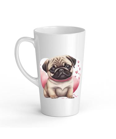 White Ceramic Baby Carlin Mug - Large 483 ml Perfect for Hot Chocolate or Milk Fun and Easy to Use