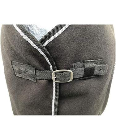 Marengos Economic Sweat Rug for Horses - Breathable Fleece Transport Blanket with Removable Cross Strap - Black 125cm | International Shipping - Buy Online on SooperMarket.com