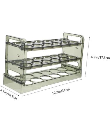 COOLHIYA Egg Cartons Egg Carton Eggs Fridge Door Egg Holder Egg Holder for Fridge Door Egg Stand Storage Box Side Door Green 31.00X17.50X10.50CM - Buy Online on SooperMarket.com