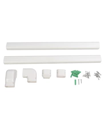 PVC Line Set with 411 Wall Cover 412 Straight Duct 413 Flat Elbow 414 Straight Duct Coupling 418 Duct End for 1-5HP Air Conditioners