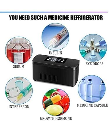 Medicine Fridge & Insulin Cooler Portable Cooler Thermostat Mini Fridge Insulin Cooler - Buy Online on SooperMarket.com