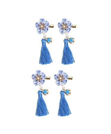ABOOFAN 2 Pairs New Year Bobby Pin Kids Barrettes for Hair Chinese Style Hairpin Girl Barrettes Clip Girls Hair Clips Hair Clip for Han Chinese Clothing Child Side Clip Japanese-style
