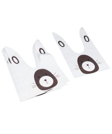 Qukaim Sweet Packing Bag 10Pcs Baking Bag DIY Long Ear Sweet Candies Cranberry Cookies Packing Bag for Home Bakery CampingMole