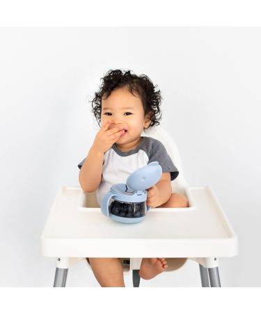 Ubbi Tweat No Spill Snack Container - BPA-Free Toddler Travel Accessories - Cloudy Blue - Buy Online on SooperMarket.com